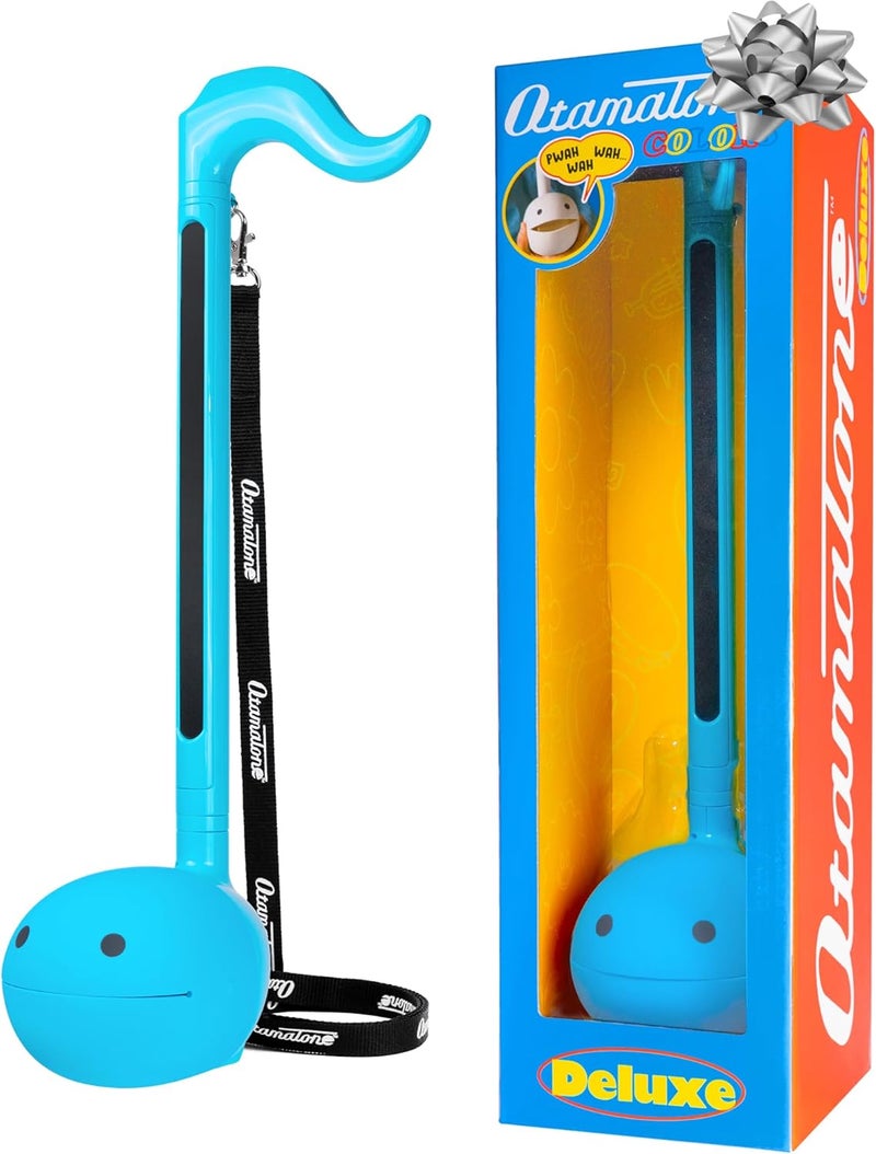 Otamatone Deluxe Electronic Musical Instrument for Adults Portable Synthesizer Digital Electric Music from Japan by Maywa Denki Cool Stuff Gifts, Blue [English Manual] - Image 1